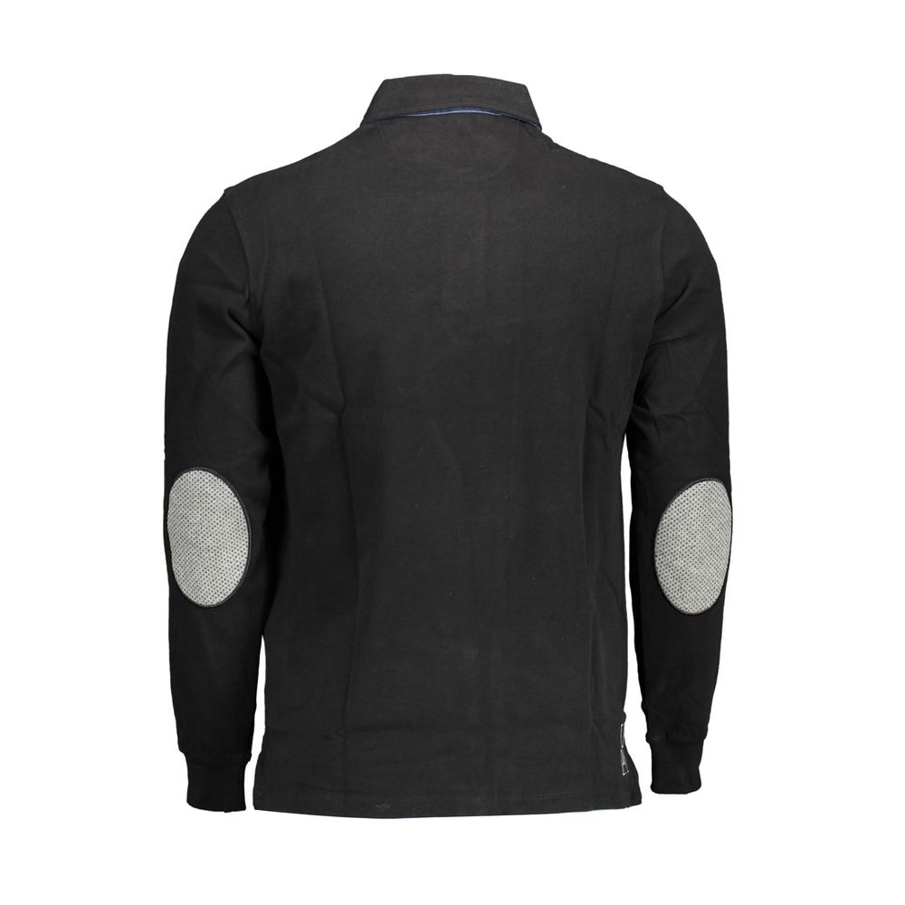 U.S. POLO ASSN. Schwarzes Baumwoll-Poloshirt