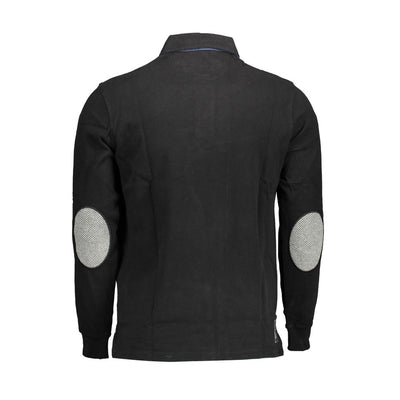 U.S. POLO ASSN. Schwarzes Baumwoll-Poloshirt