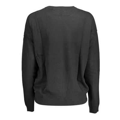 U.S. POLO ASSN. Schwarzer Wollpullover