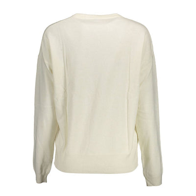 U.S. POLO ASSN. Weißer Wollpullover