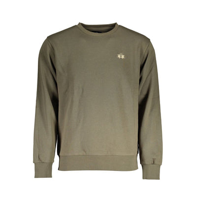 La Martina Grüner Baumwollpullover