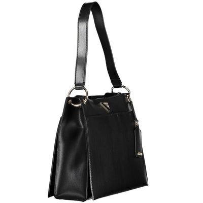 Guess Jeans Schwarze Polyethylen-Handtasche