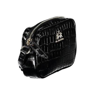 La Martina Schwarze Polyethylen-Handtasche
