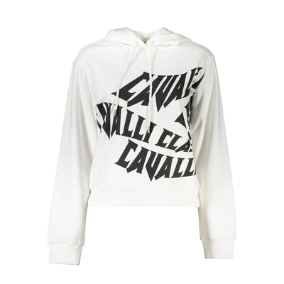 Cavalli Class Weißer Baumwollpullover