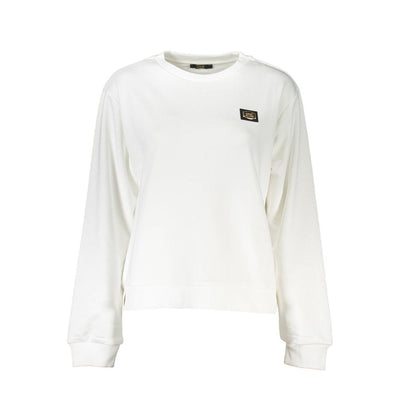 Cavalli Class Weißer Baumwollpullover