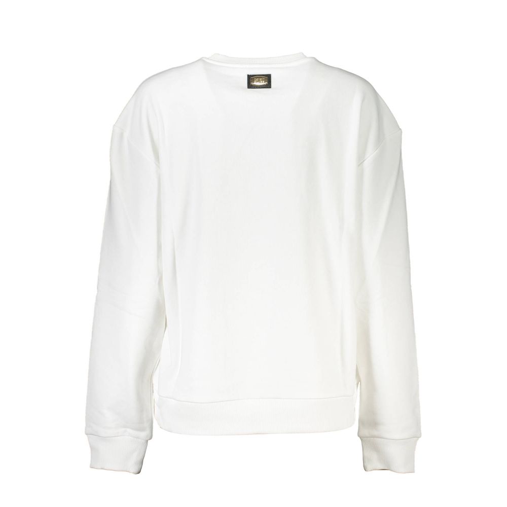 Cavalli Class Weißer Baumwollpullover
