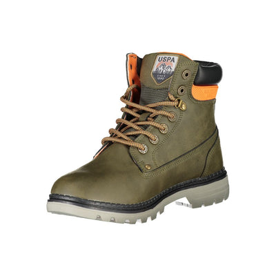 U.S. POLO ASSN. Grüner Polyester-Stiefel
