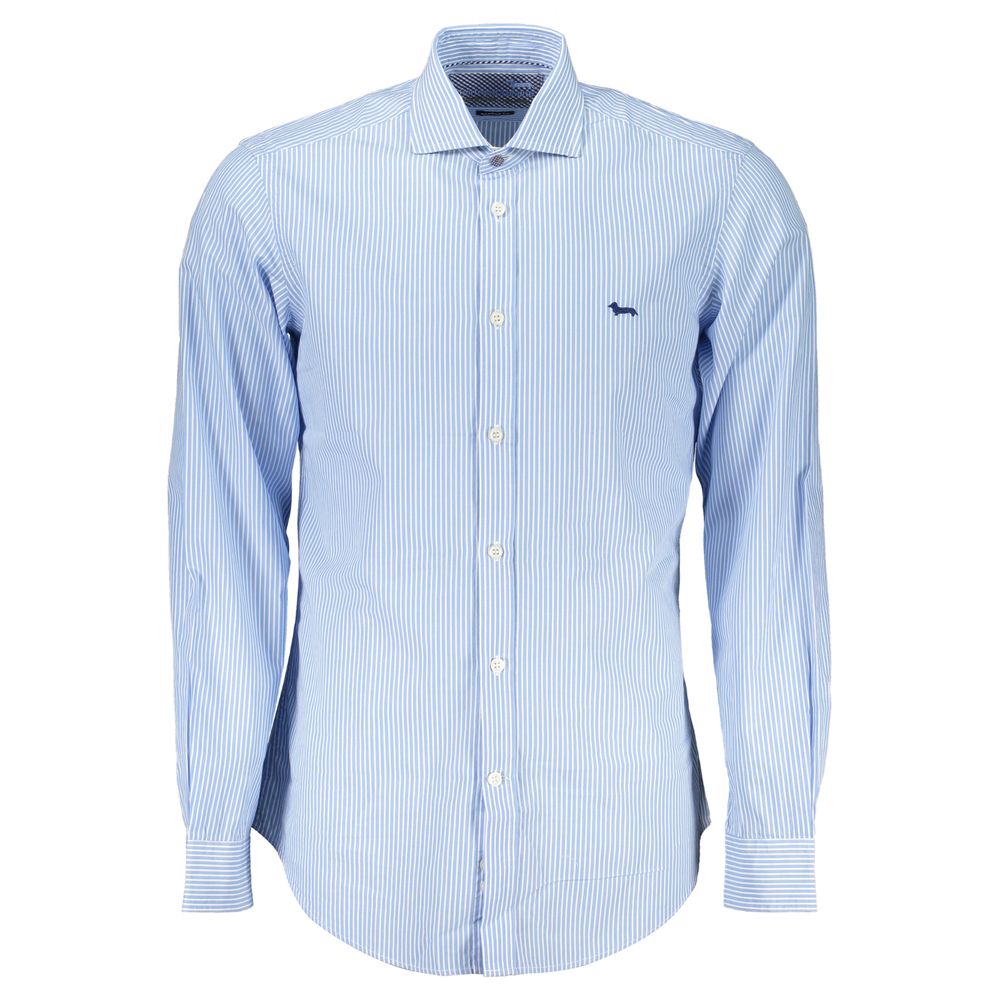 Harmont & Blaine Blaues Baumwollhemd
