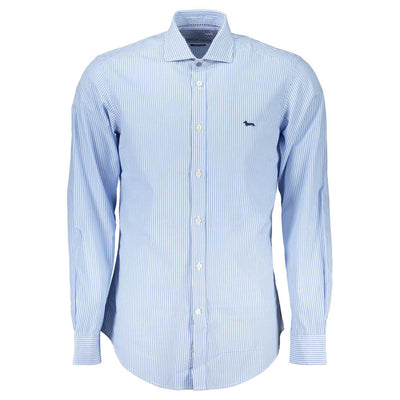 Harmont & Blaine Blaues Baumwollhemd