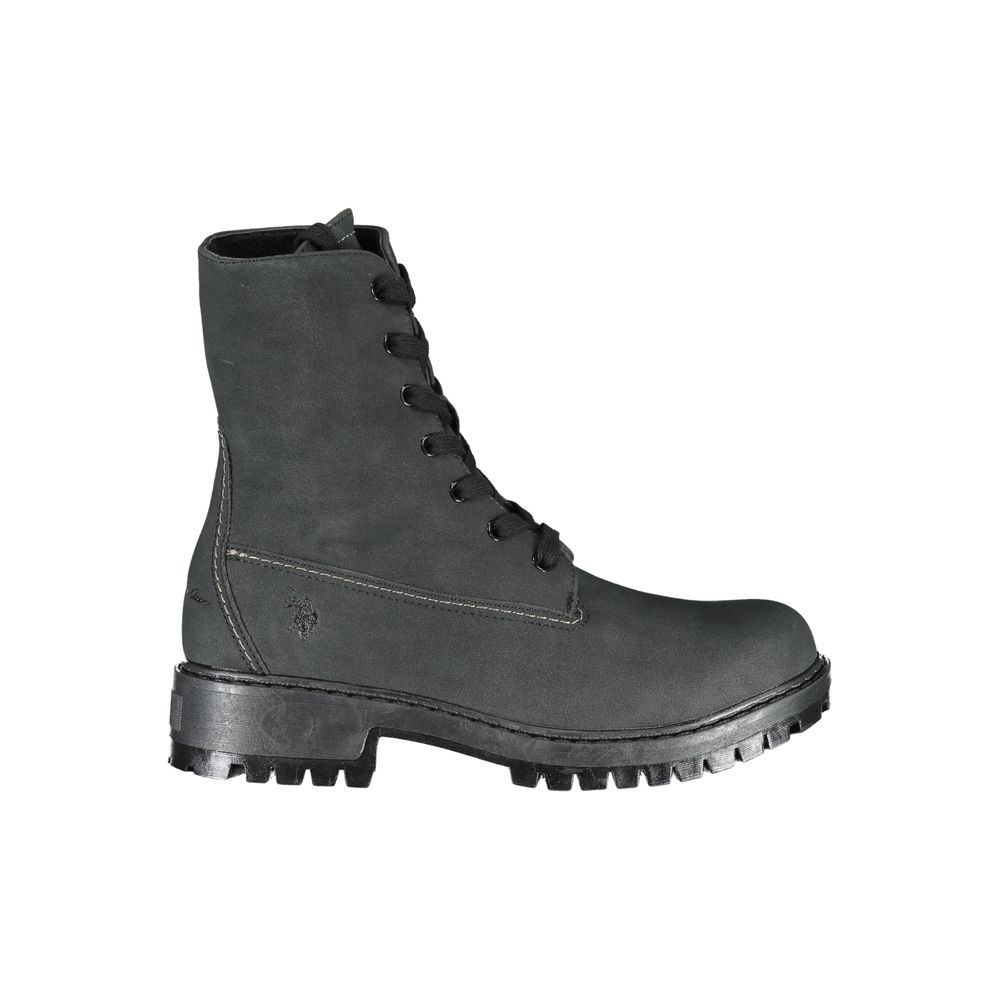 U.S. POLO ASSN. Schwarzer Polyester-Stiefel