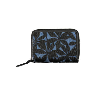 Desigual Schwarzes Portemonnaie aus Polyethylen