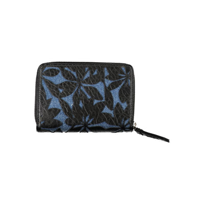 Desigual Schwarzes Portemonnaie aus Polyethylen