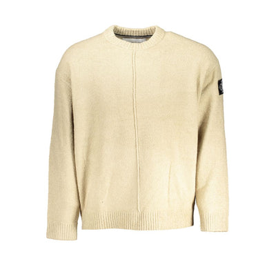 Calvin Klein Beigefarbener Baumwollpullover
