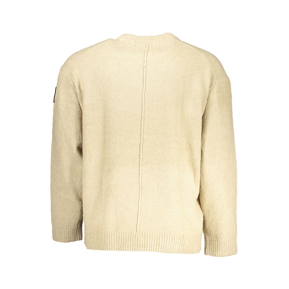 Calvin Klein Beigefarbener Baumwollpullover