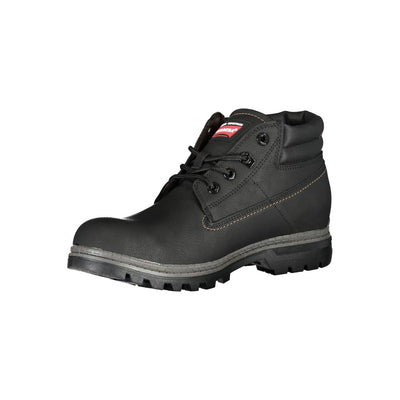 Carrera Schwarzer Polyester-Stiefel