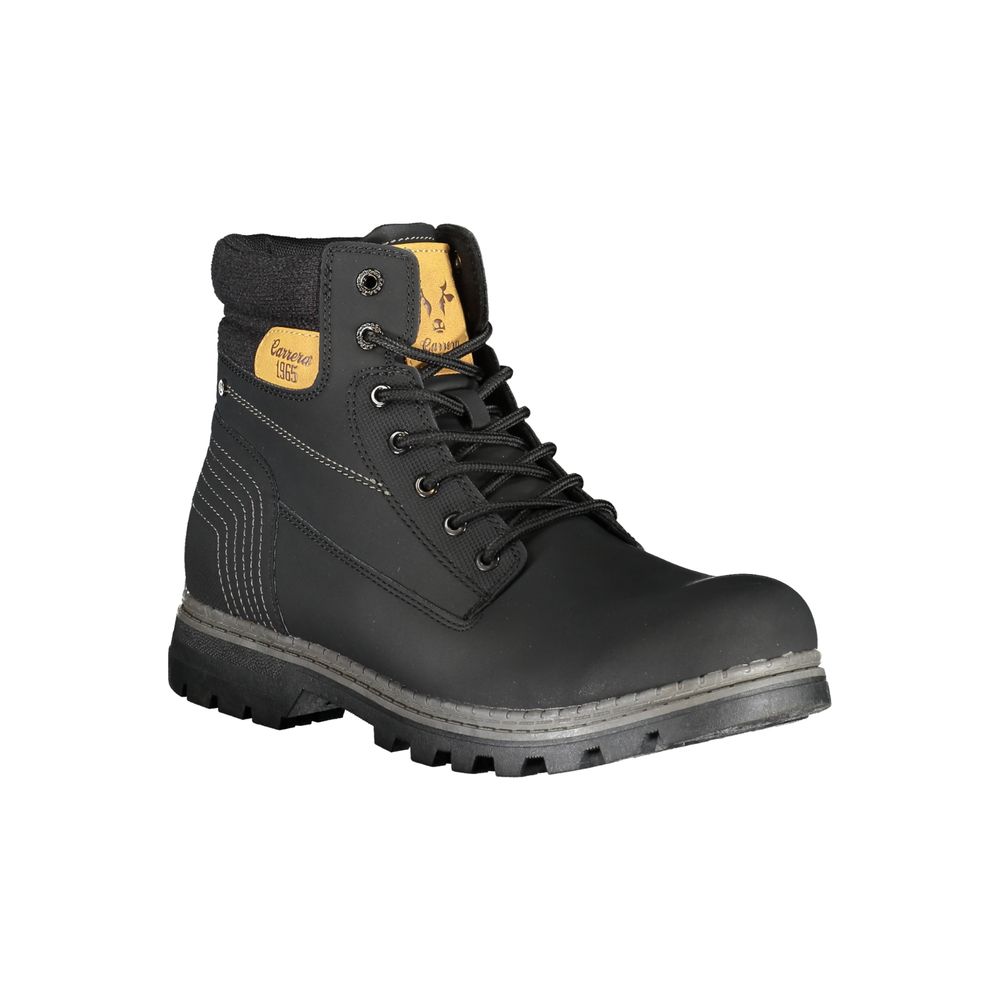 Carrera Schwarzer Polyester-Stiefel
