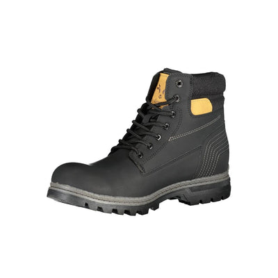Carrera Schwarzer Polyester-Stiefel