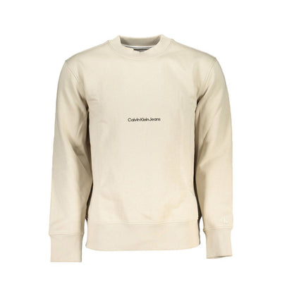 Calvin Klein Beigefarbener Baumwollpullover