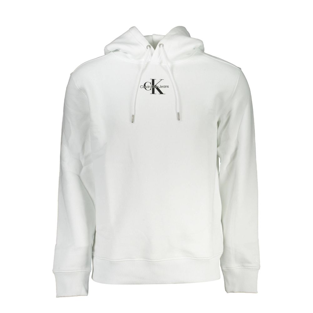 Calvin Klein Weißer Baumwollpullover