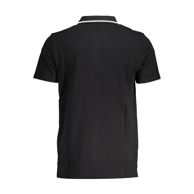 Fila Schwarzes Baumwoll-Poloshirt