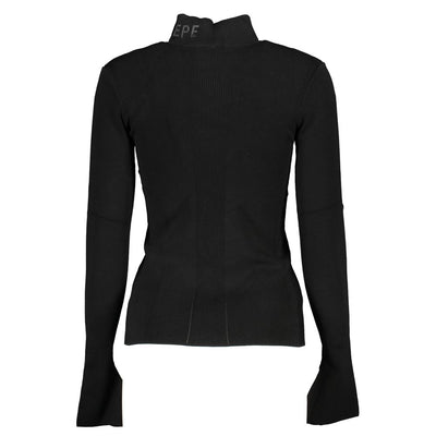 Patrizia Pepe Schwarzer Baumwollpullover