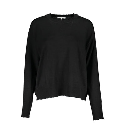 Patrizia Pepe Schwarzer Stoffpullover