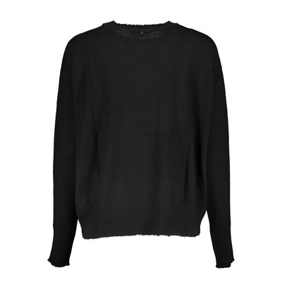 Patrizia Pepe Schwarzer Stoffpullover