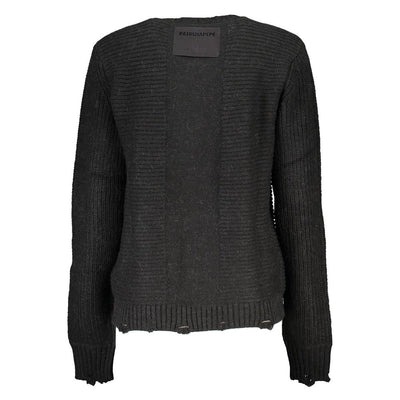 Patrizia Pepe Schwarzer Stoffpullover