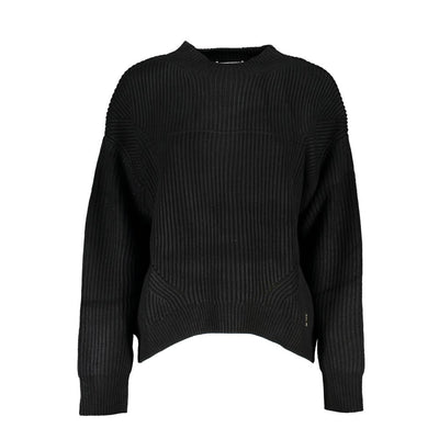 Patrizia Pepe Schwarzer Stoffpullover