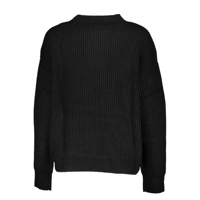 Patrizia Pepe Schwarzer Stoffpullover