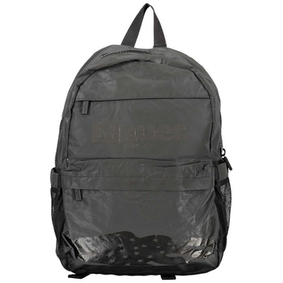 Blauer Schwarzer Polyester-Rucksack