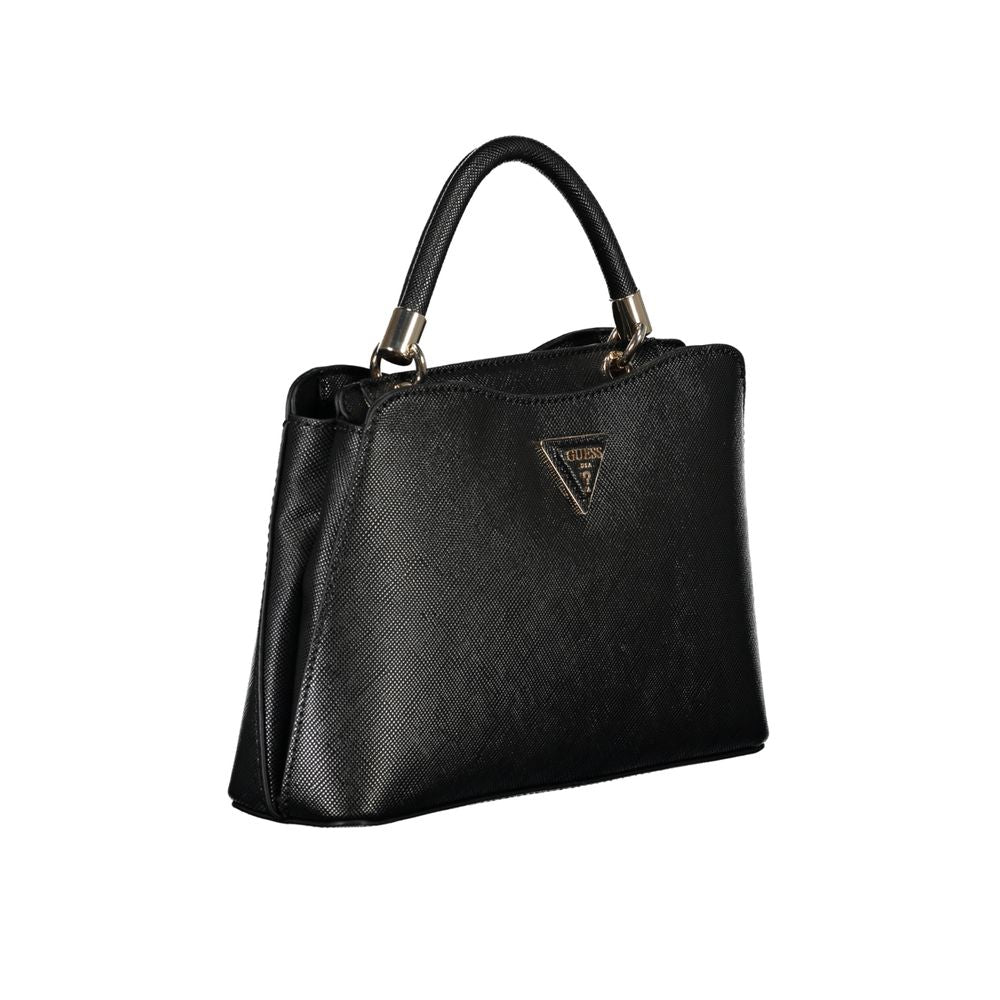 Guess Jeans Schwarze Polyethylen-Handtasche