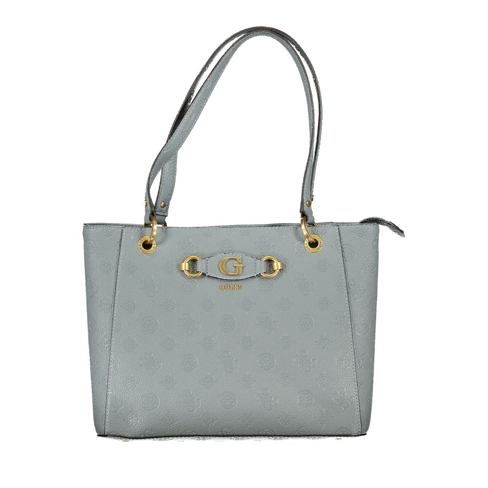 Guess Jeans Blaue Polyethylen-Handtasche