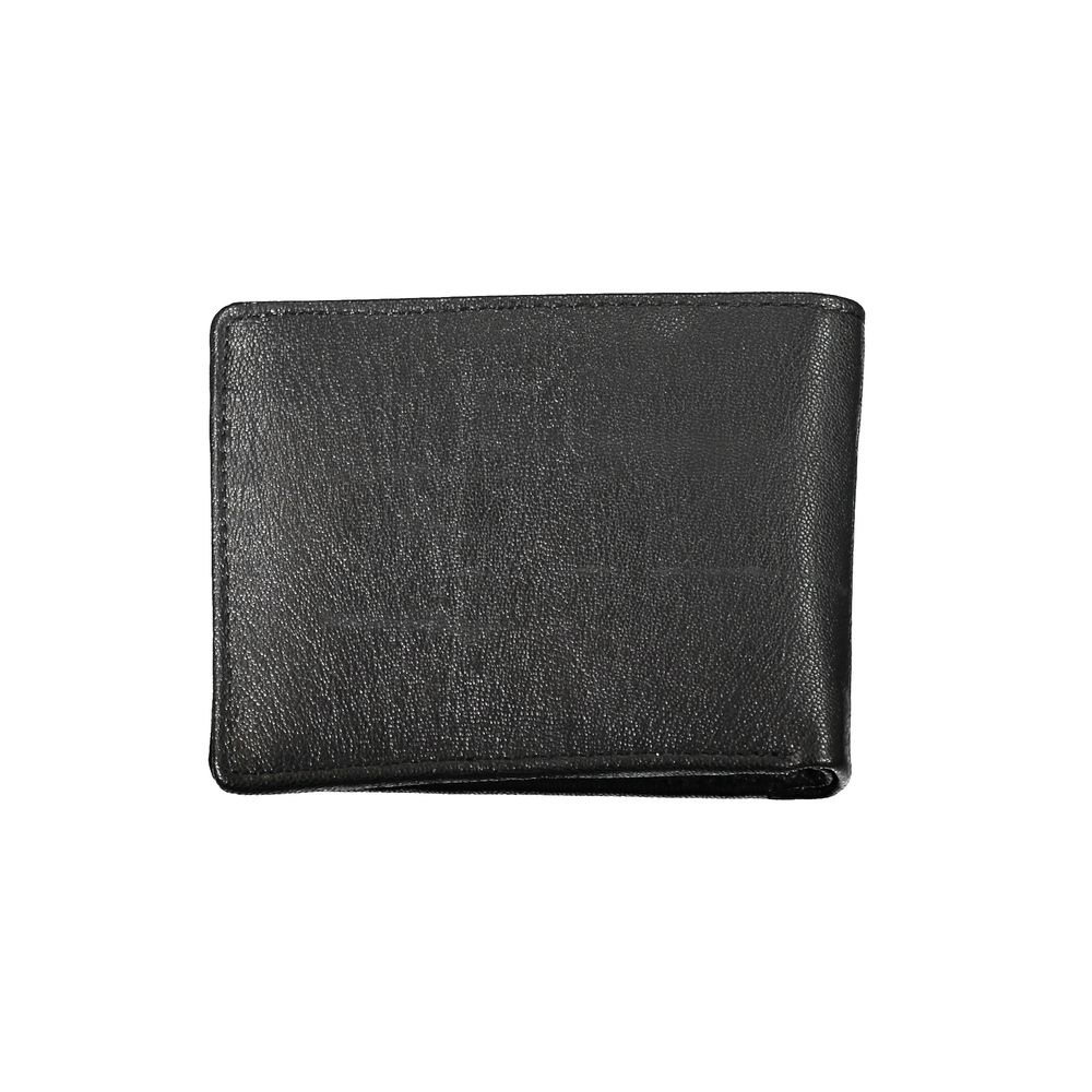 Blauer Schwarzes Leder Portemonnaie