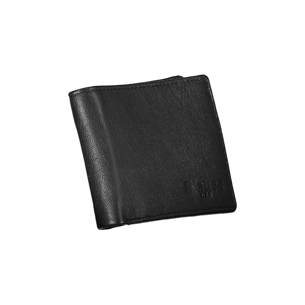 Blauer Schwarzes Leder Portemonnaie