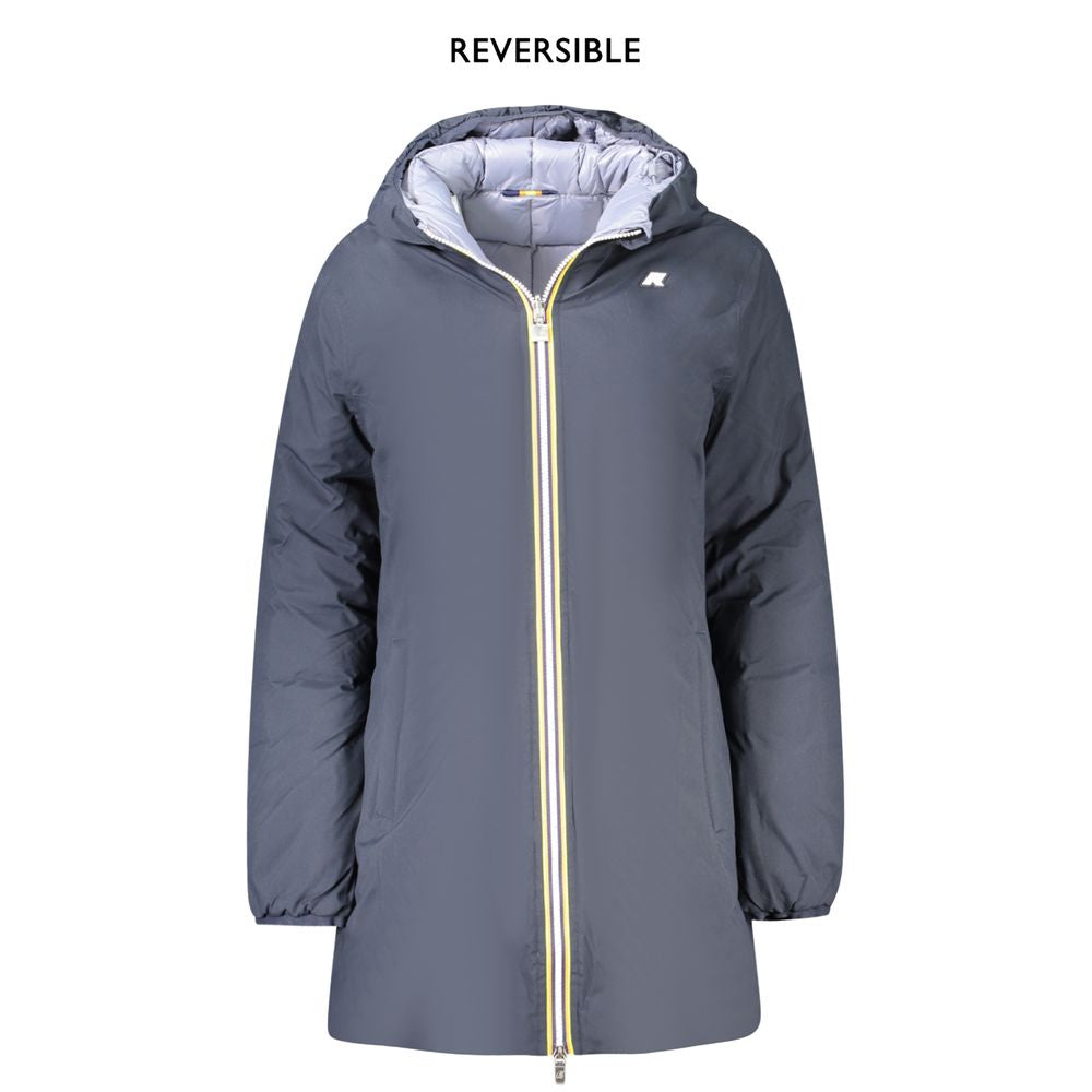 K-WAY Blaue Polyesterjacken &amp