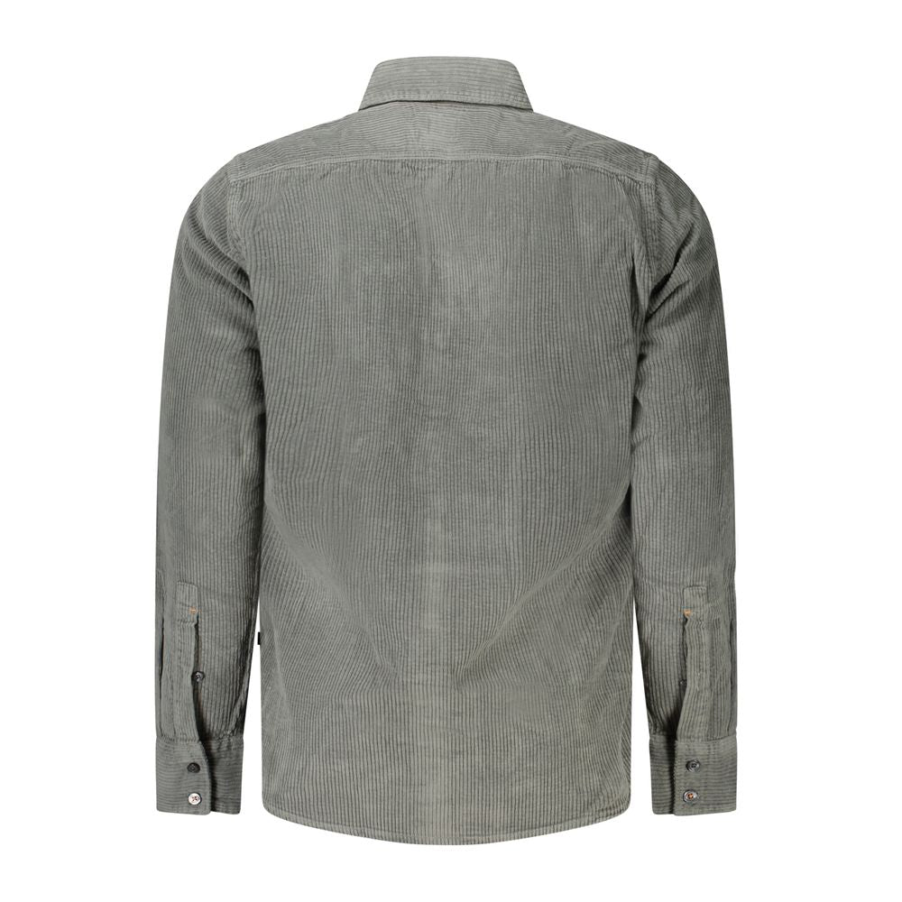 Hugo Boss Grünes Baumwollhemd