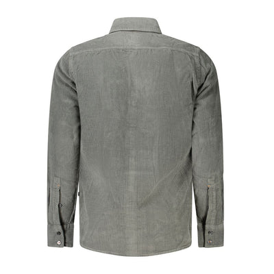 Hugo Boss Grünes Baumwollhemd