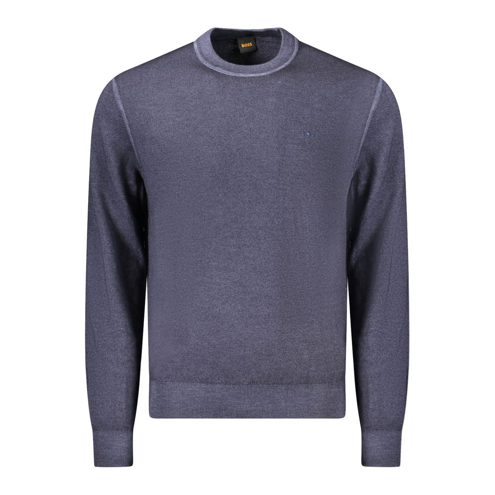 Hugo Boss Blauer Pullover aus Wolle