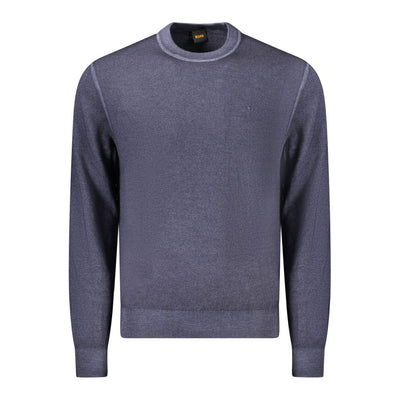 Hugo Boss Blauer Pullover aus Wolle