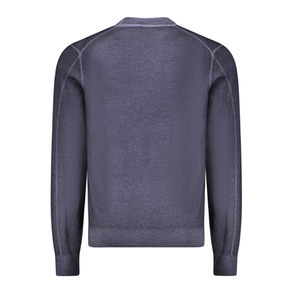 Hugo Boss Blauer Pullover aus Wolle