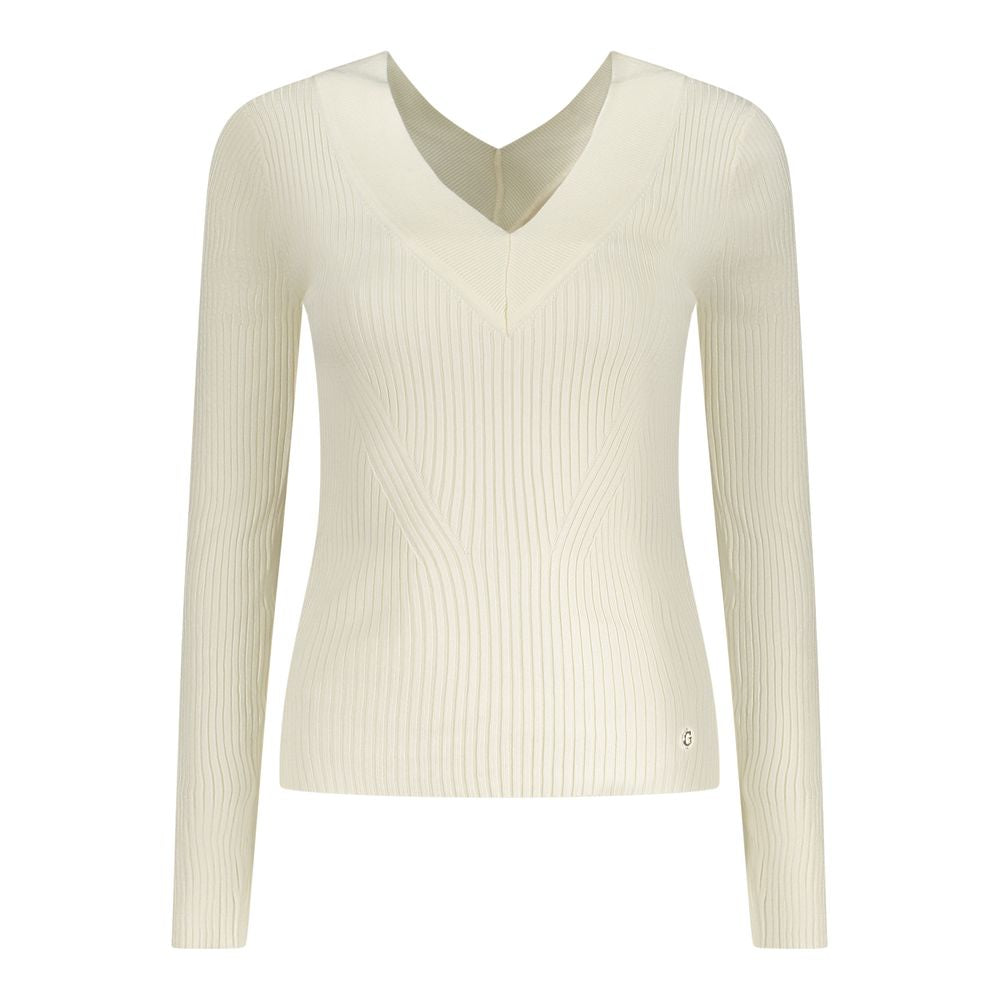 Guess Jeans Weißer Viskose-Pullover