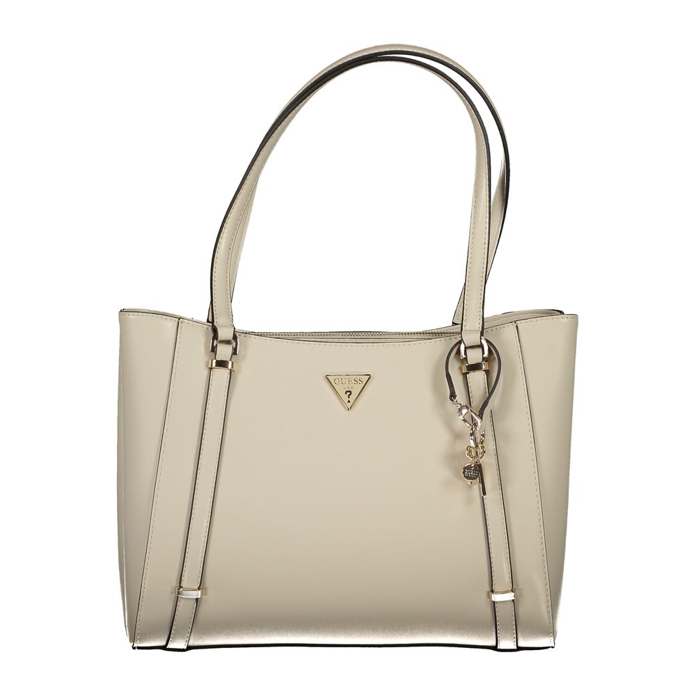 Guess Jeans Beige Polyethylen Handtasche