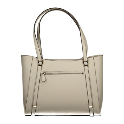 Guess Jeans Beige Polyethylen Handtasche