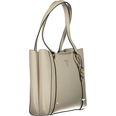 Guess Jeans Beige Polyethylen Handtasche