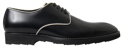 Dolce & Gabbana Schwarze weiße Lederschuhe für formelle Anlässe