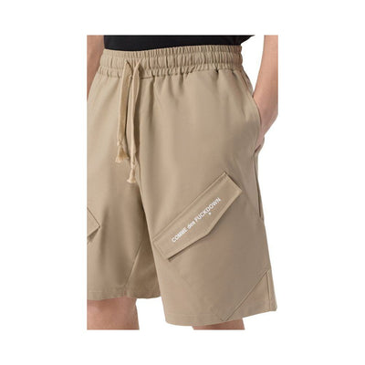 Comme Des Fuckdown Beigefarbene Baumwollshorts
