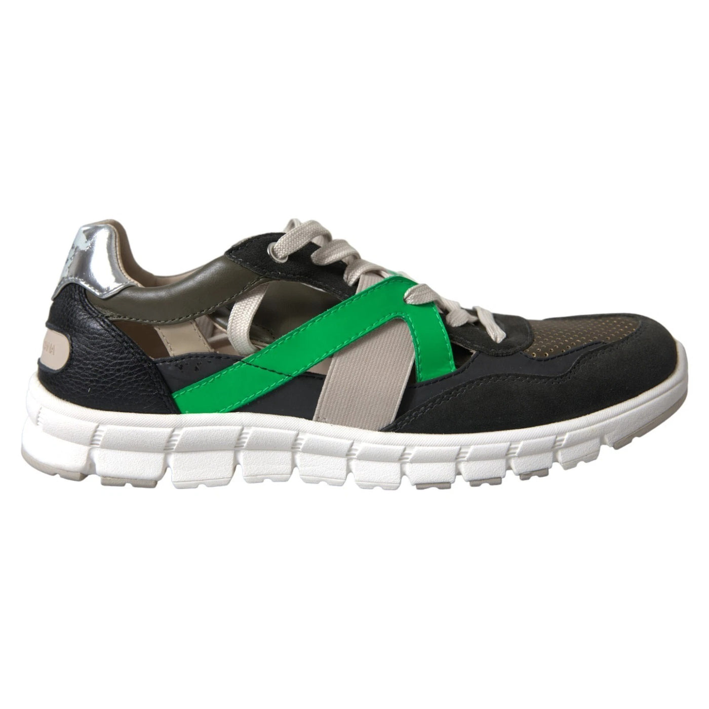 Dolce & Gabbana Turnschuhe Multicolor Leder Wildleder Schuhe