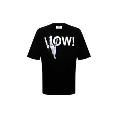 Diego Venturino Schwarzes T-Shirt aus Baumwolle