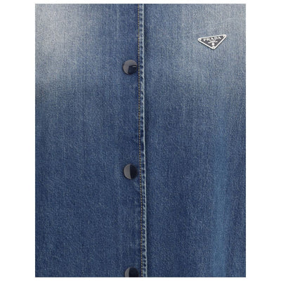 Prada Hemdjacke aus Denim
